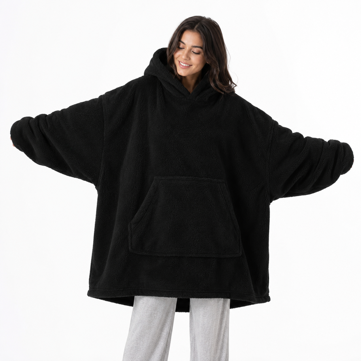 Oversized Hoodie Sweatshirt with Big Pocket